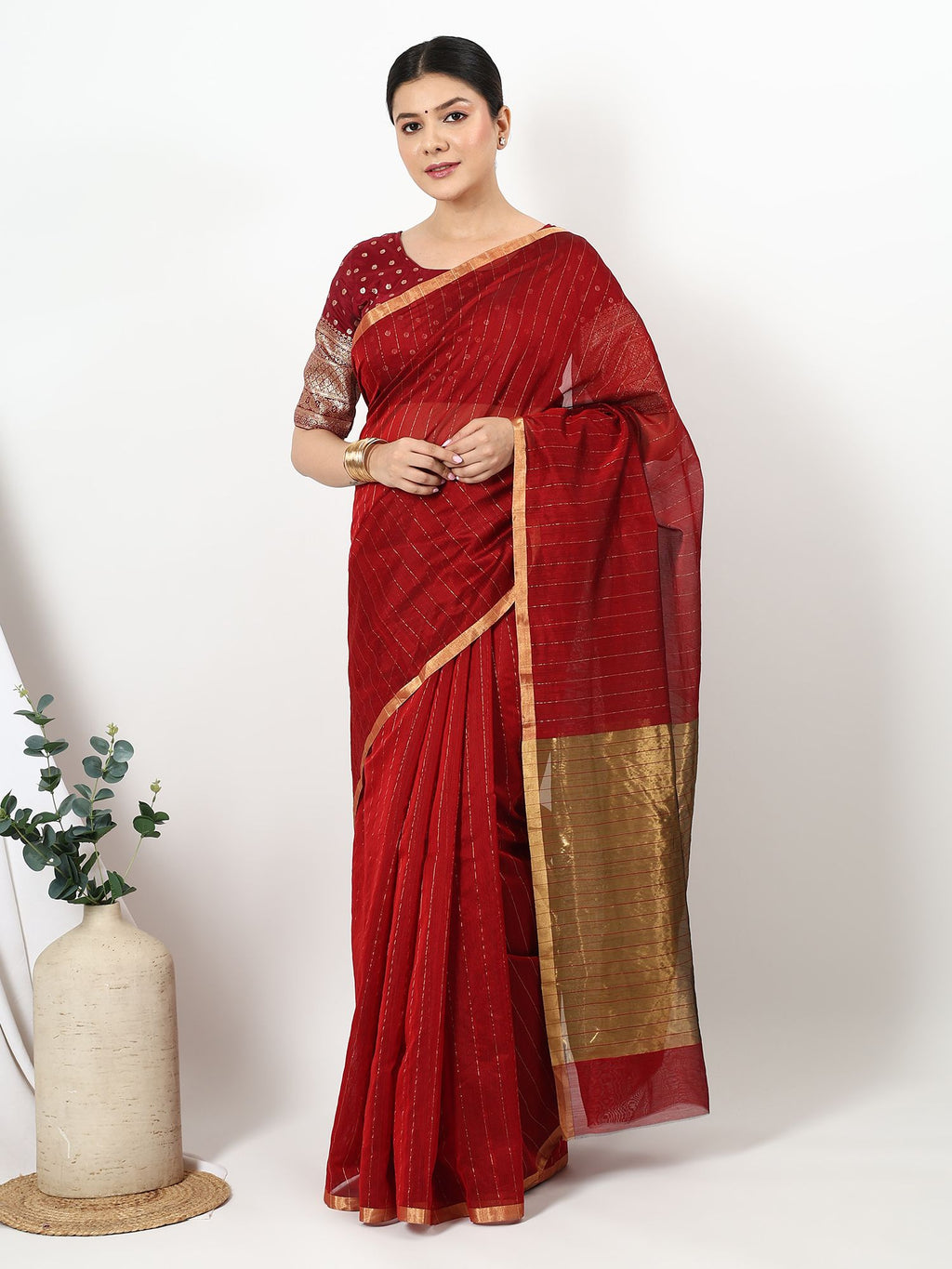 Lohita - Chanderi Silk Saree