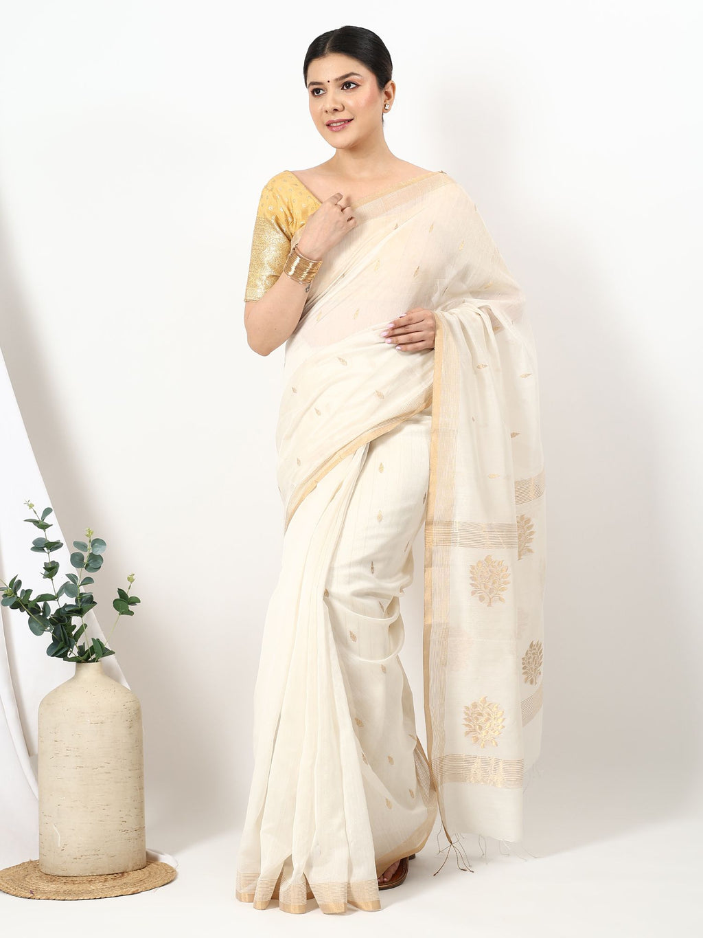Suvarnapushpi - Chanderi Silk Saree