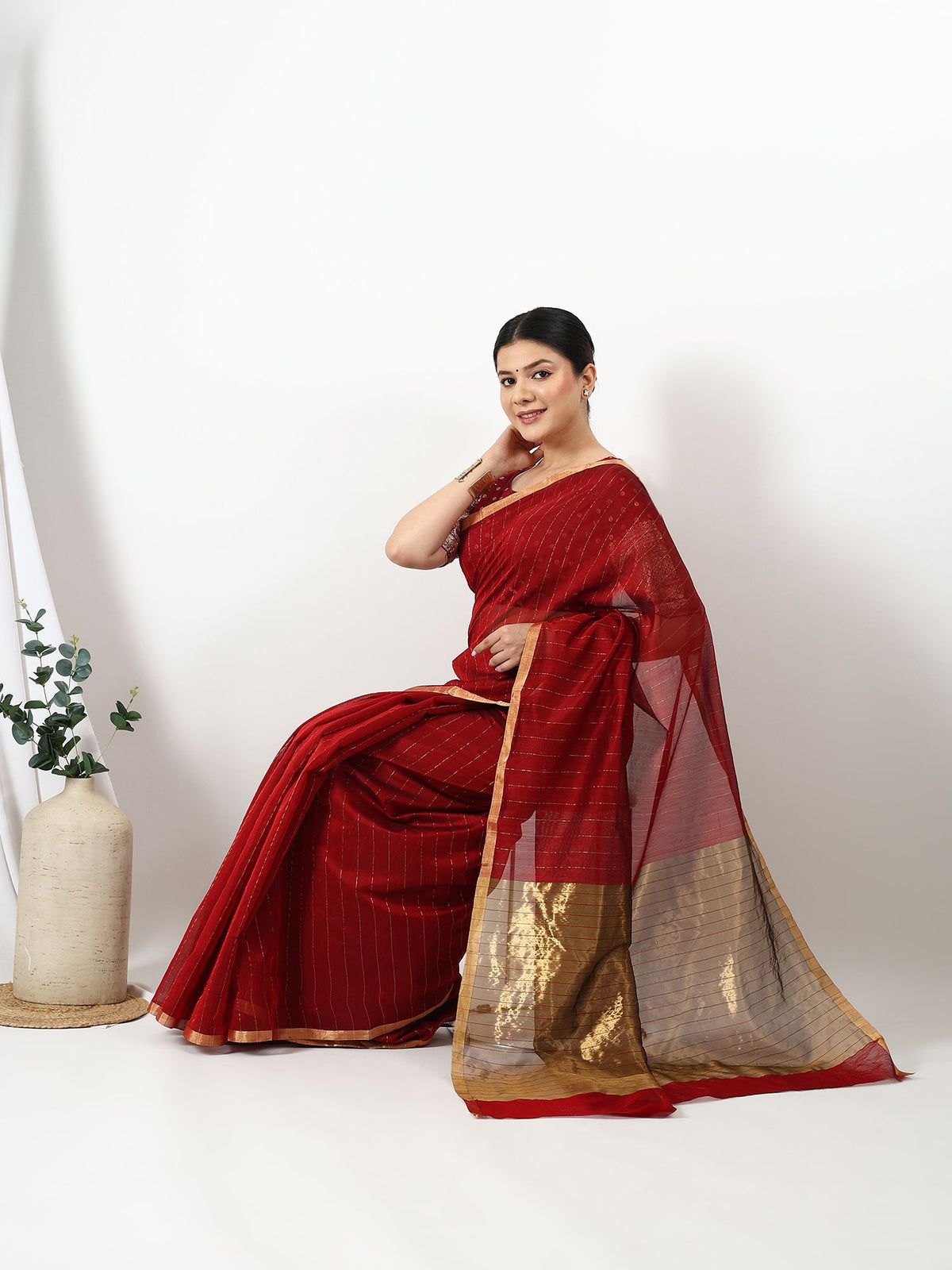 Lohita - Chanderi Silk Saree