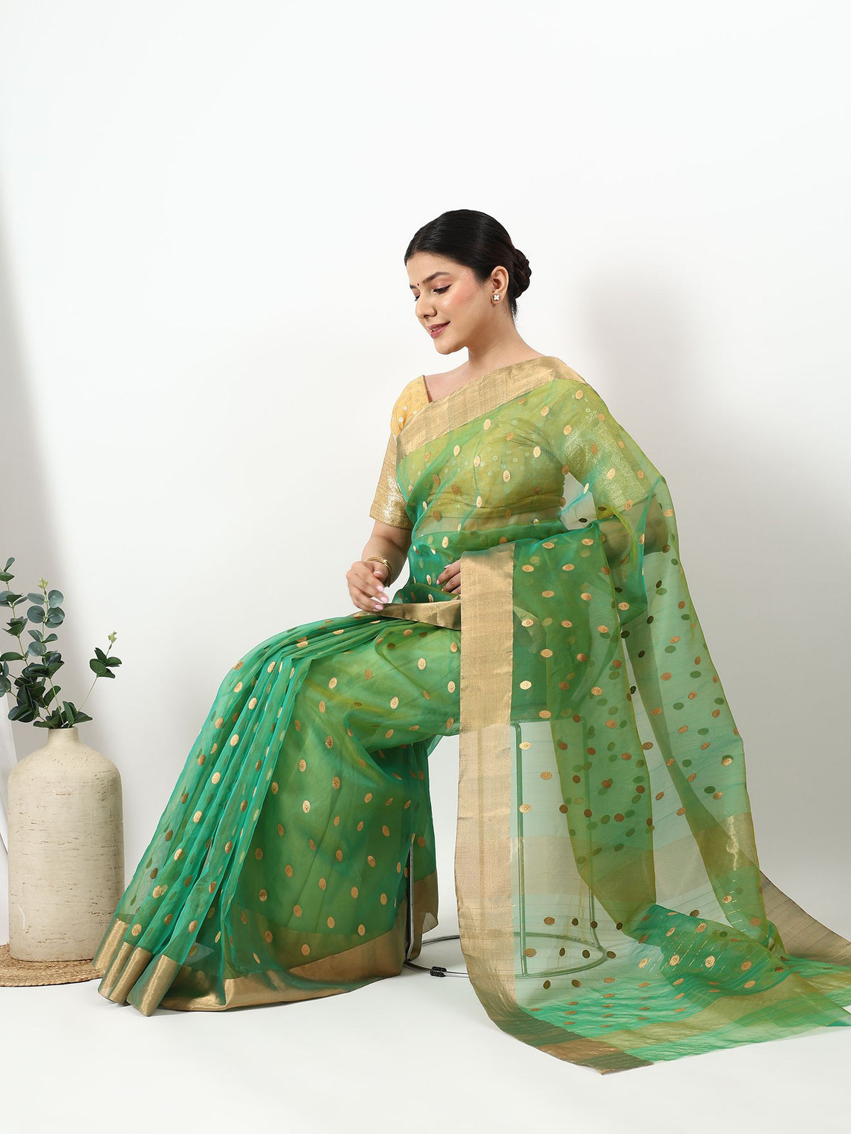 Ashrafi Noor - Chanderi Silk Saree