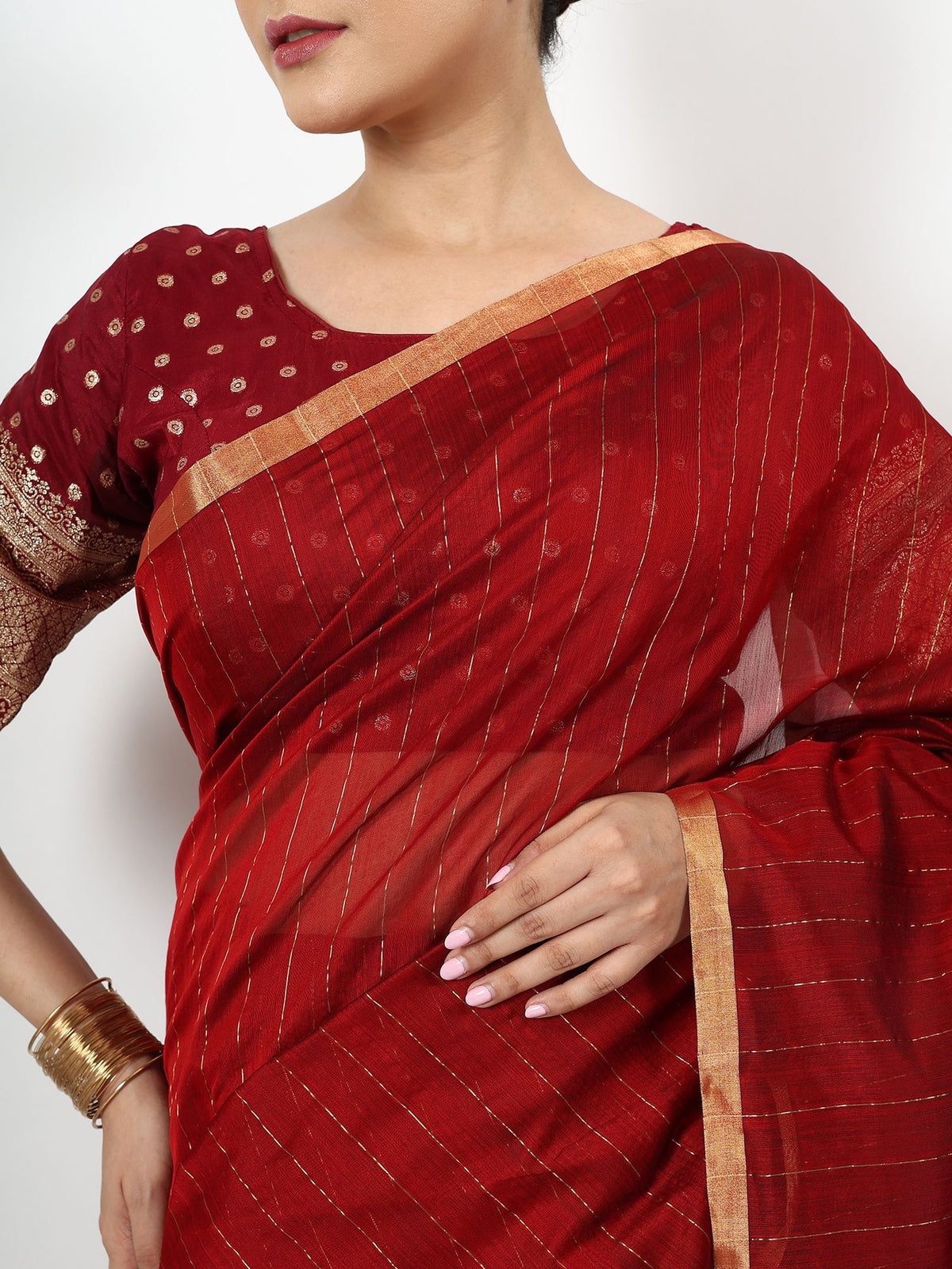 Lohita - Chanderi Silk Saree