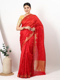 Mandir Kinara - Chanderi Silk Saree