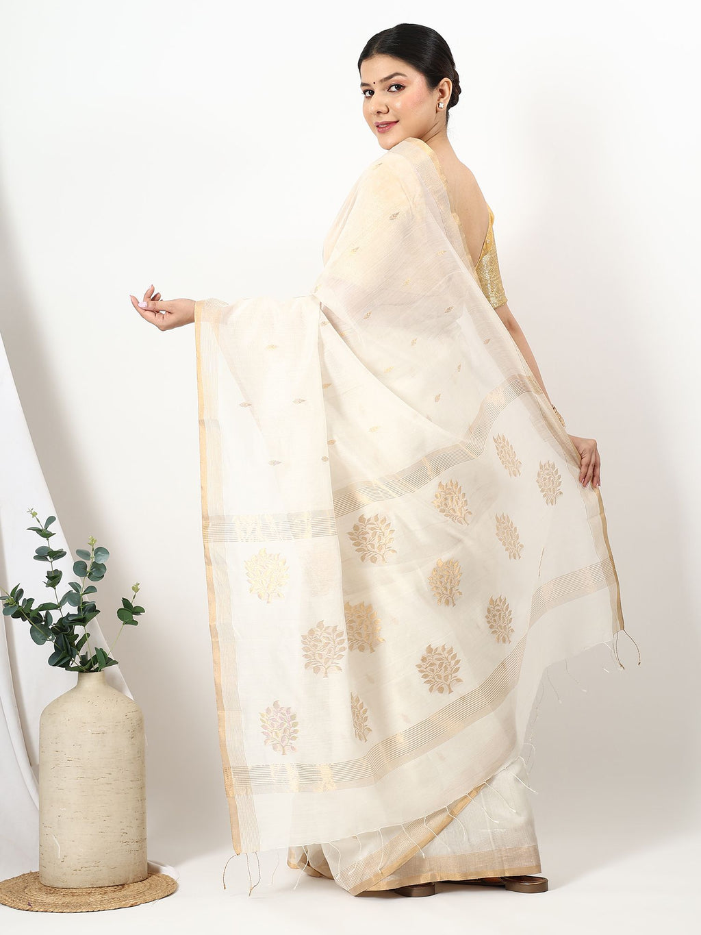 Suvarnapushpi - Chanderi Silk Saree