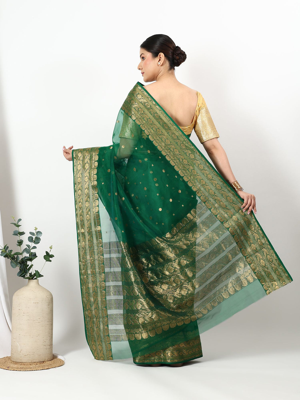 Diya Baati - Chanderi Silk Saree