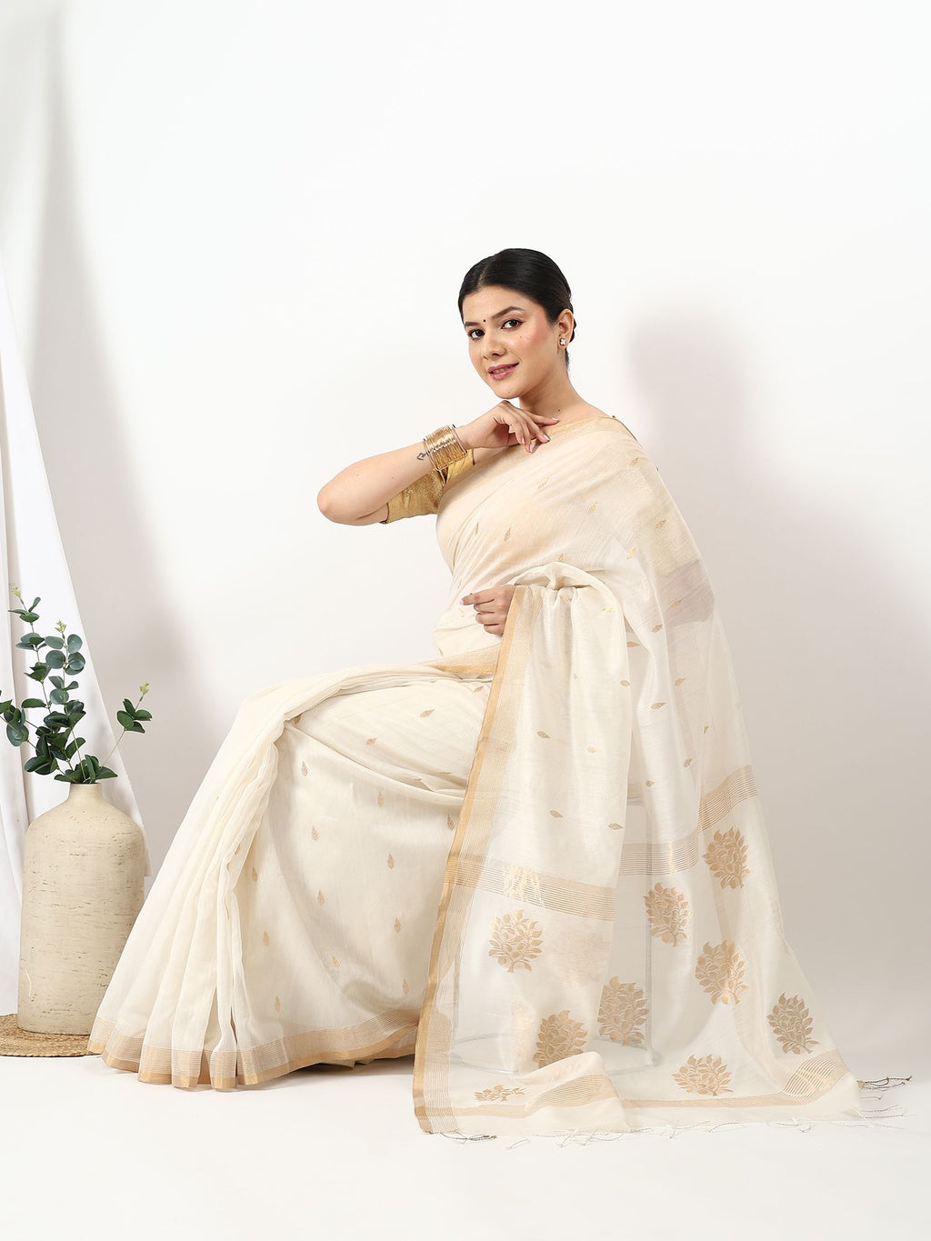 Suvarnapushpi - Chanderi Silk Saree