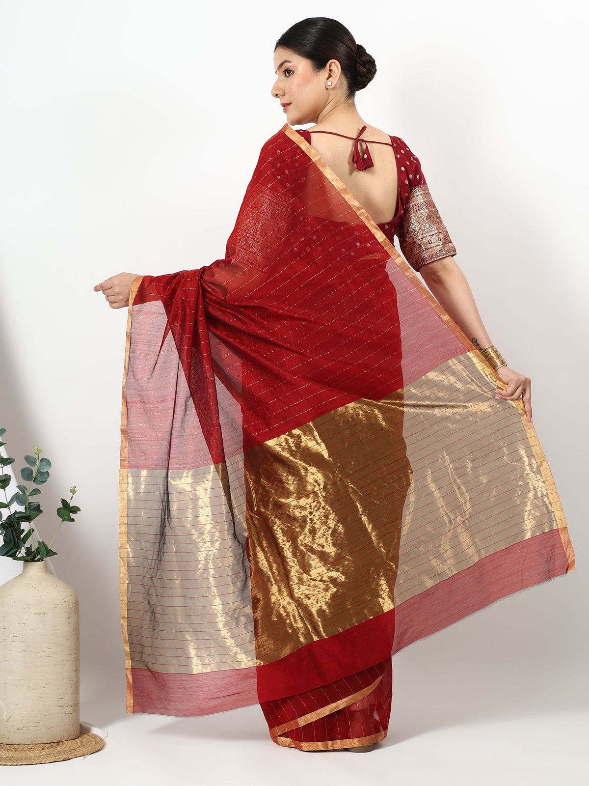 Lohita - Chanderi Silk Saree