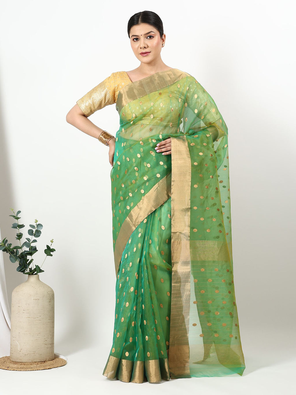 Ashrafi Noor - Chanderi Silk Saree