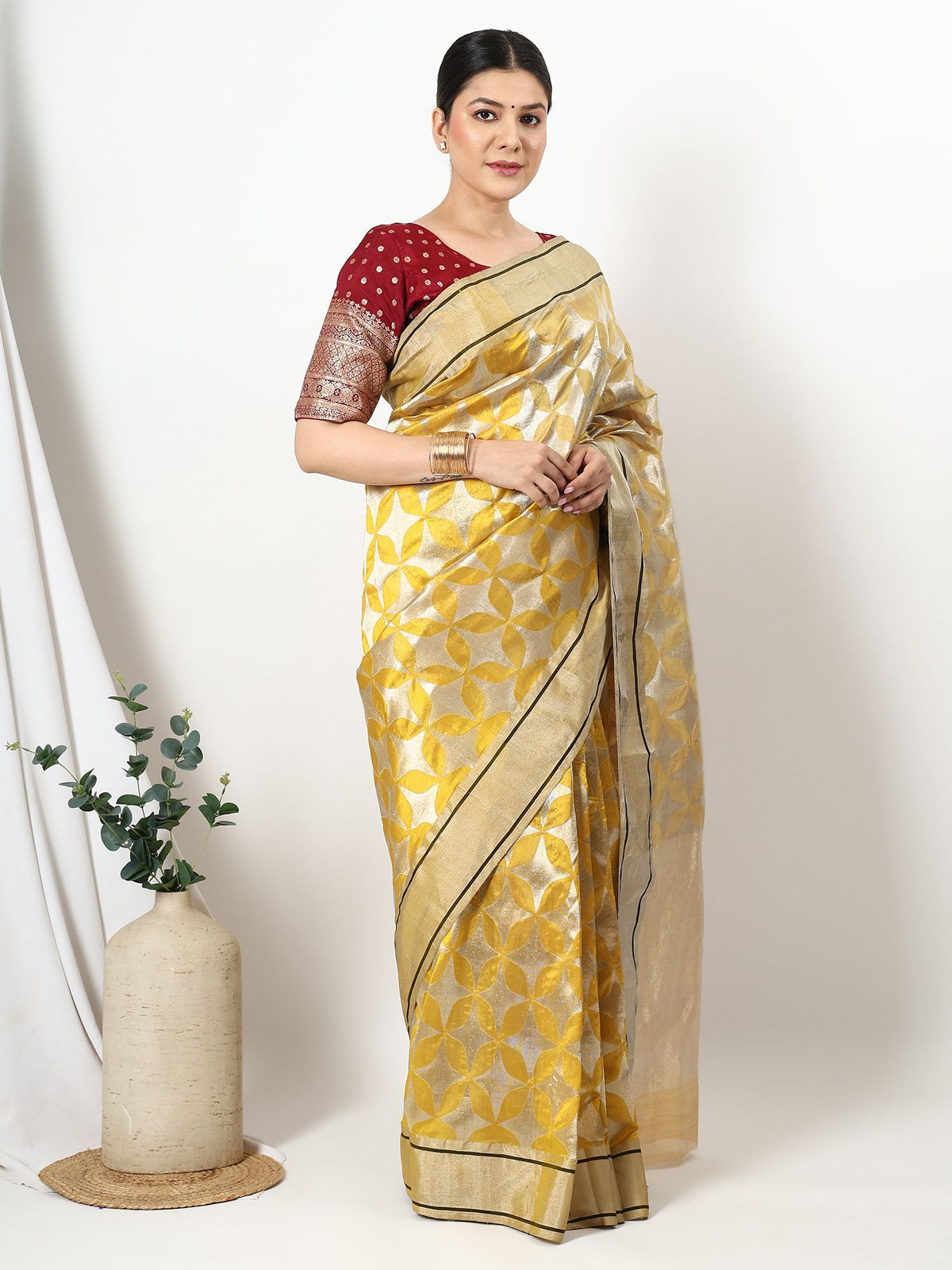 Jangla Rani - Chanderi Silk Saree