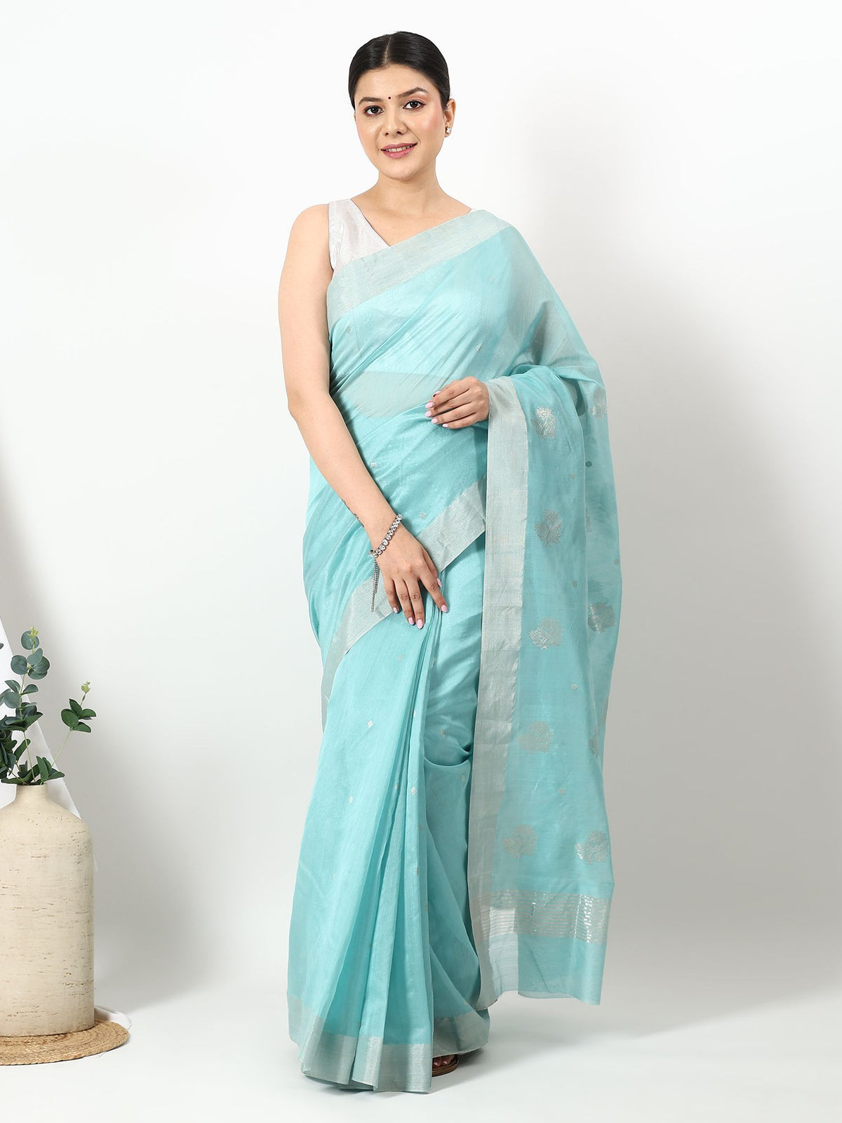 Meghika - Chanderi Silk Saree