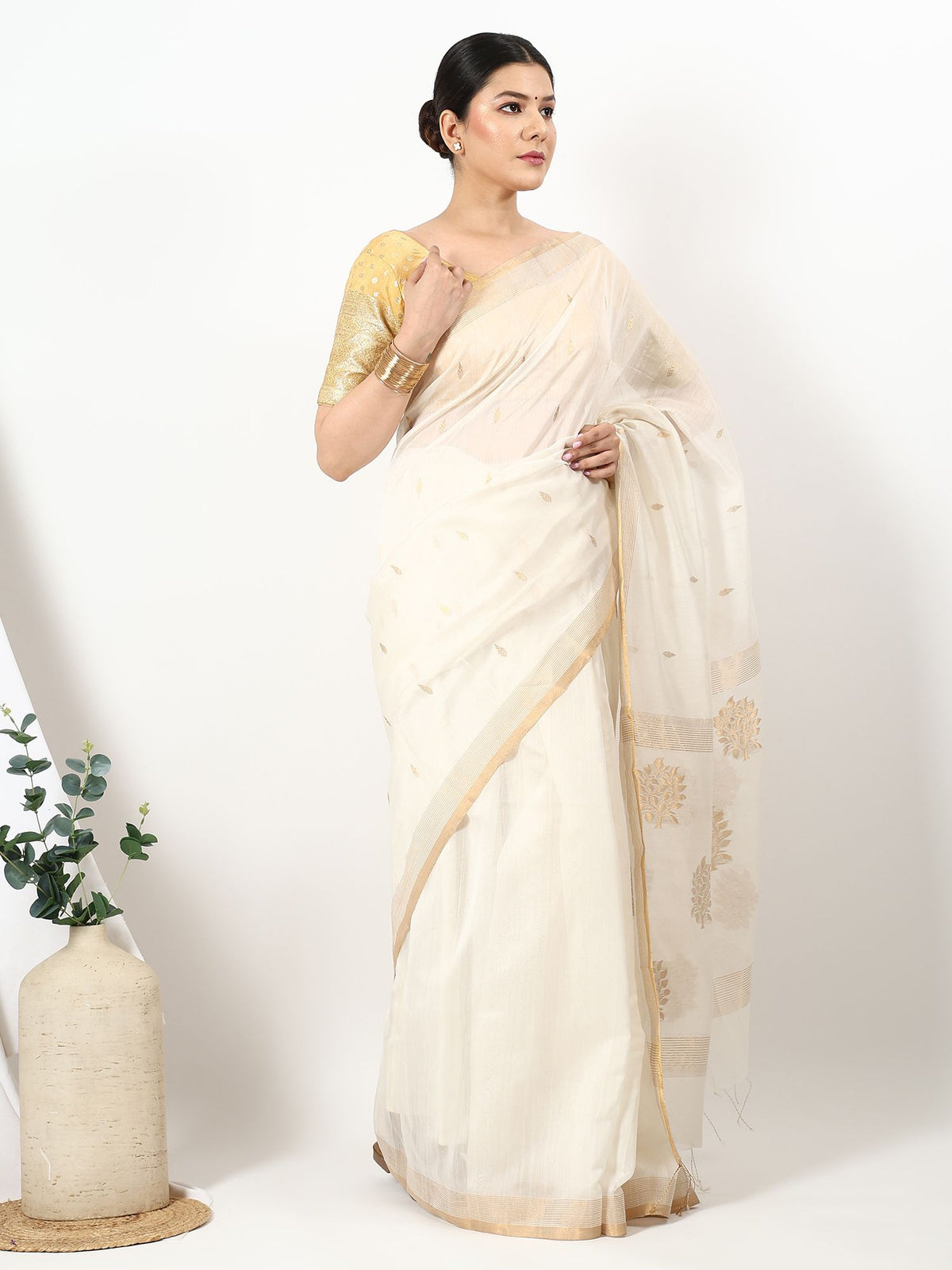 Suvarnapushpi - Chanderi Silk Saree