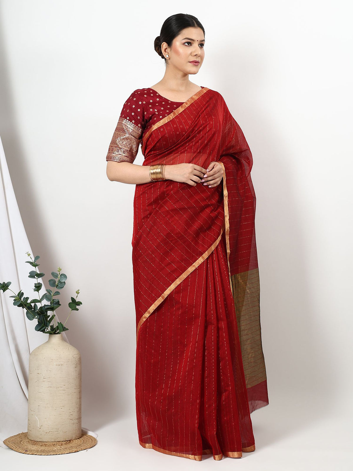 Lohita - Chanderi Silk Saree