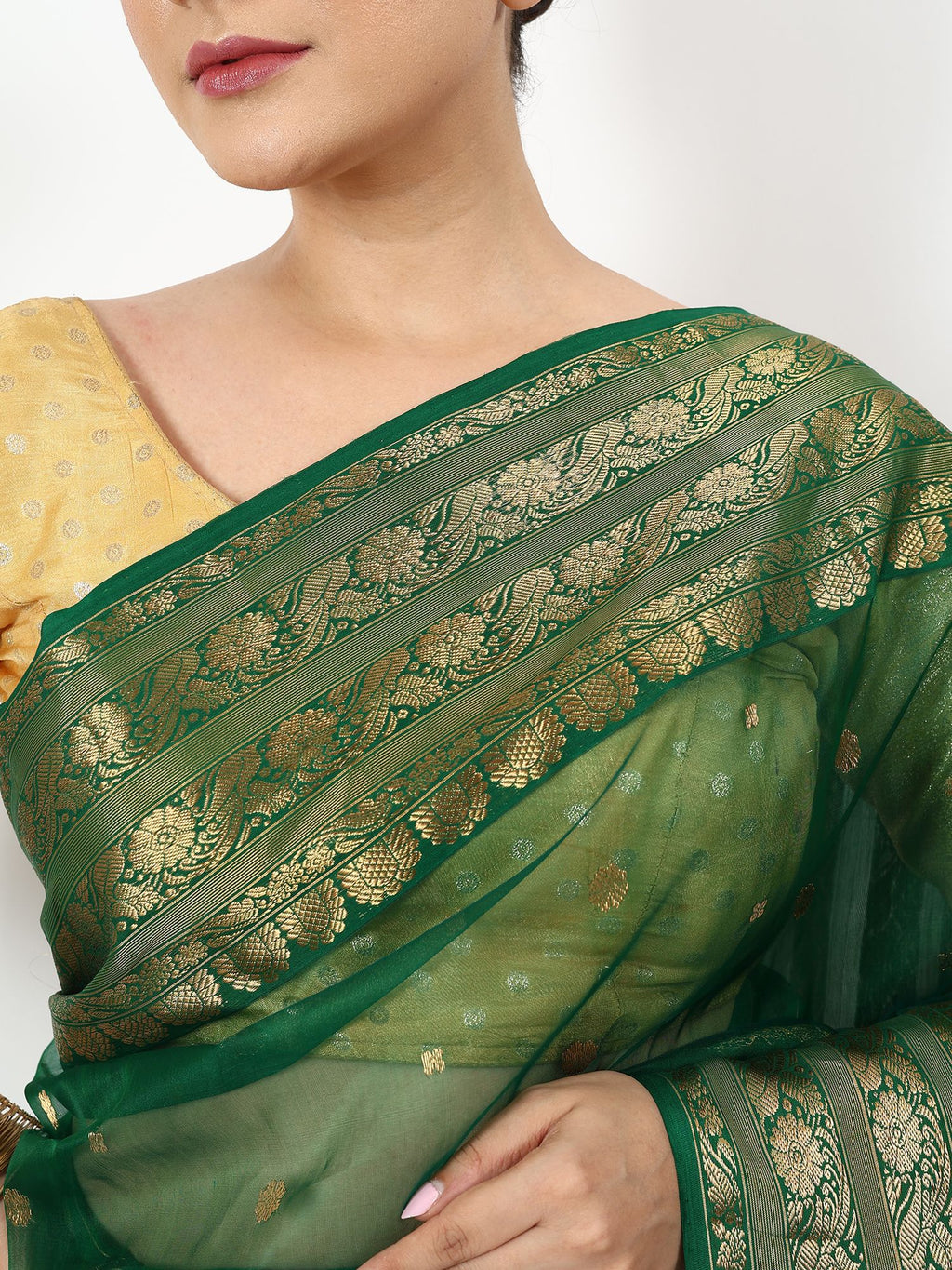 Diya Baati - Chanderi Silk Saree
