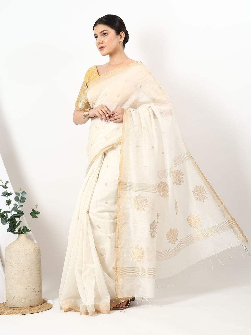 Suvarnapushpi - Chanderi Silk Saree